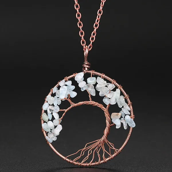 7 Chakra Tree of Life Pendant Necklace