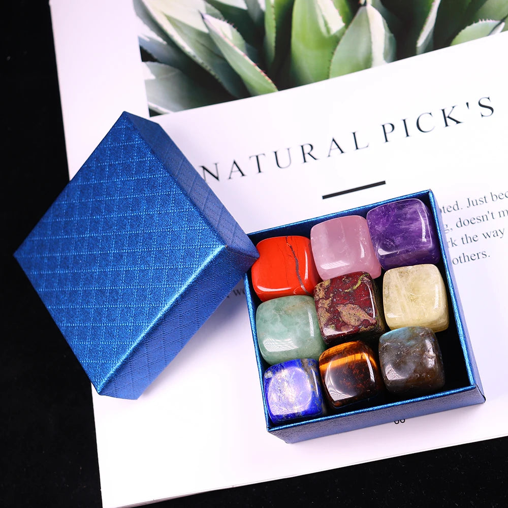 9-Piece Crystal Box | Chakra Stone Selection