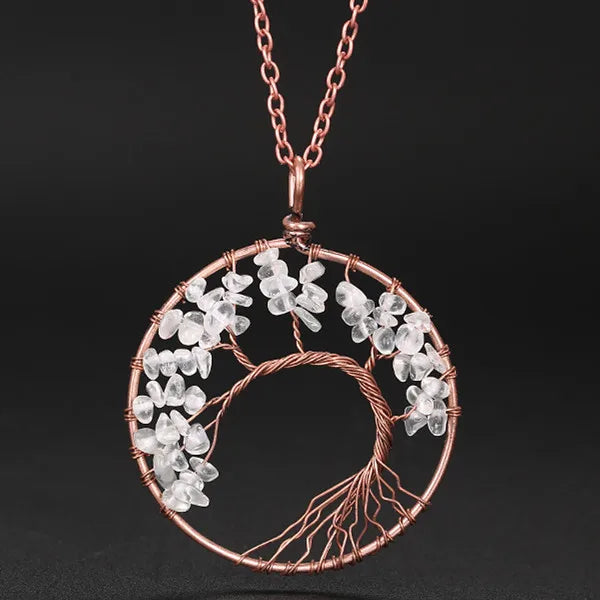 7 Chakra Tree of Life Pendant Necklace