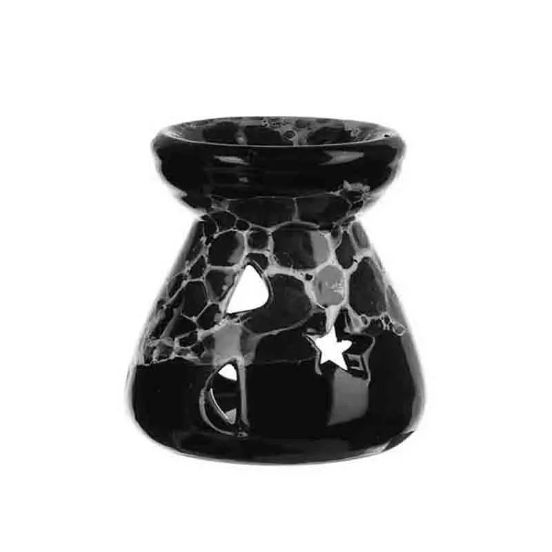 Ceramic Aromatherapy Essential Oil Burner — Candle-Powered Wax Melt Lamp