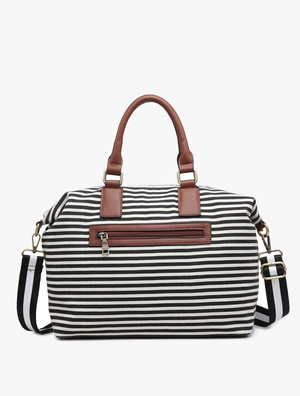 JoJo Striped Two-Tone Satchel w/ Guitar Strap