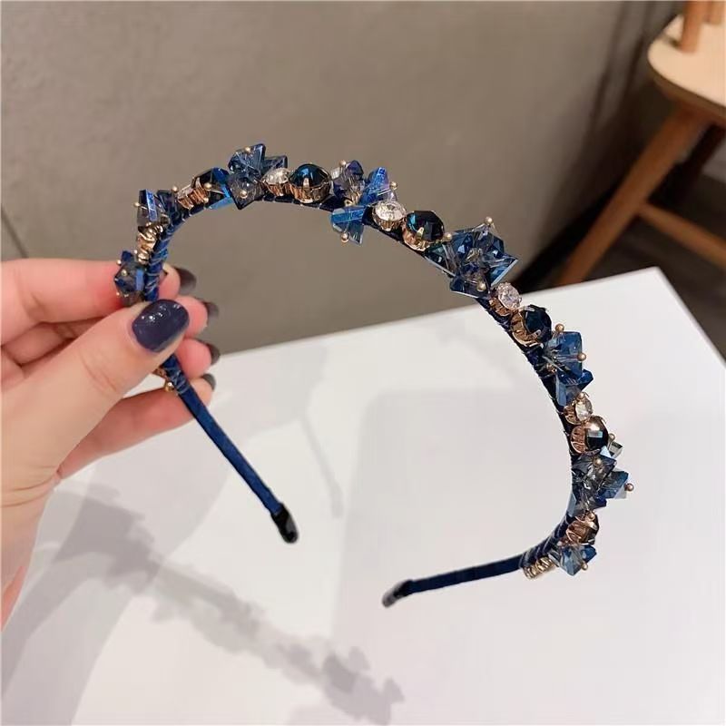 Crystal Diamond Headband — Handmade Rhinestone Fairy Hair Accessory | 4 Colors