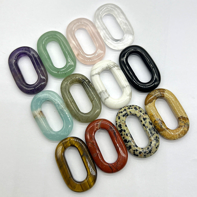 Crystal O-Ring Pendant — Choose Your Stone | DIY Jewelry & Macramé Accessory