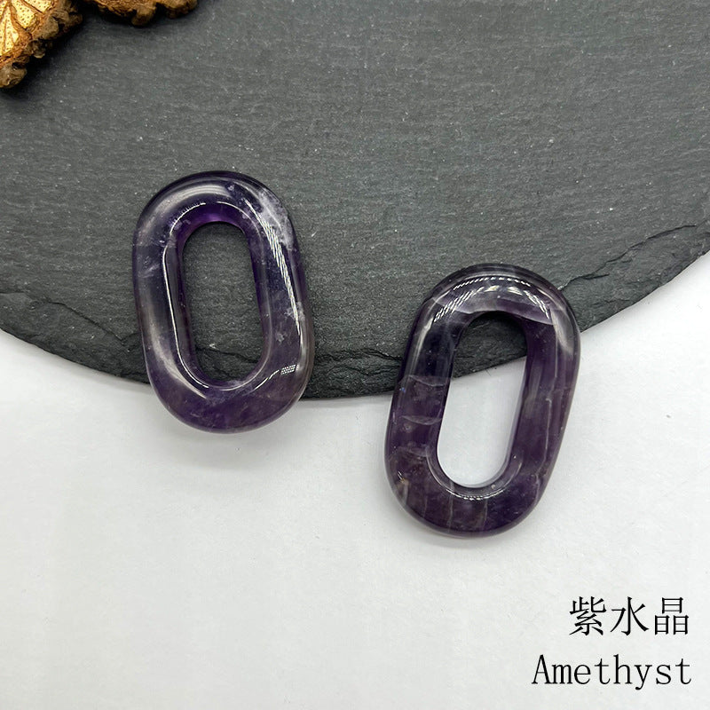 Crystal O-Ring Pendant — Choose Your Stone | DIY Jewelry & Macramé Accessory