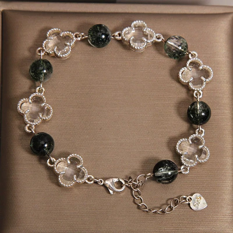 Four-Leaf Clover Bracelet | Colorful Stone-Look Styles