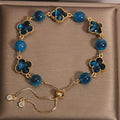 Four-Leaf Clover Bracelet | Colorful Stone-Look Styles