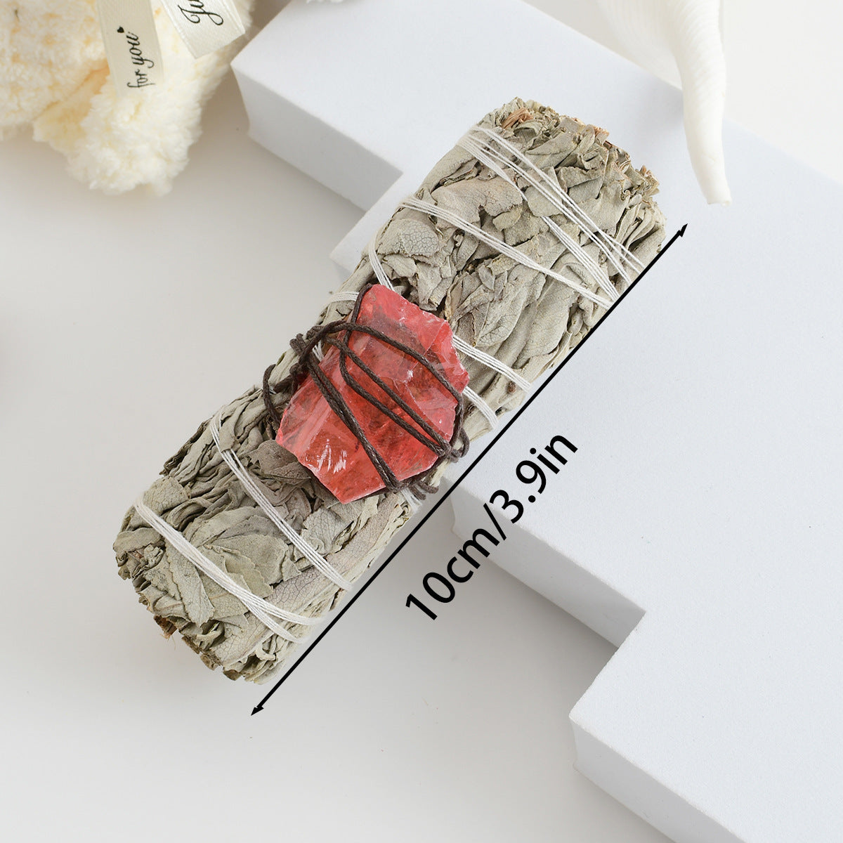 White Sage & Natural Crystal Stones Aromatherapy