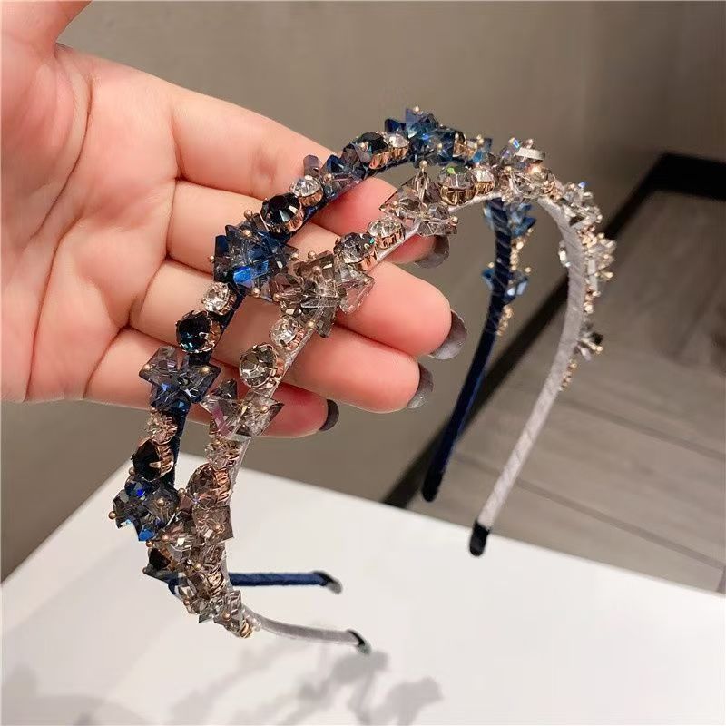Crystal Diamond Headband — Handmade Rhinestone Fairy Hair Accessory | 4 Colors