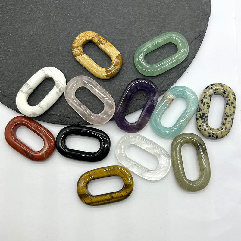 Crystal O-Ring Pendant — Choose Your Stone | DIY Jewelry & Macramé Accessory
