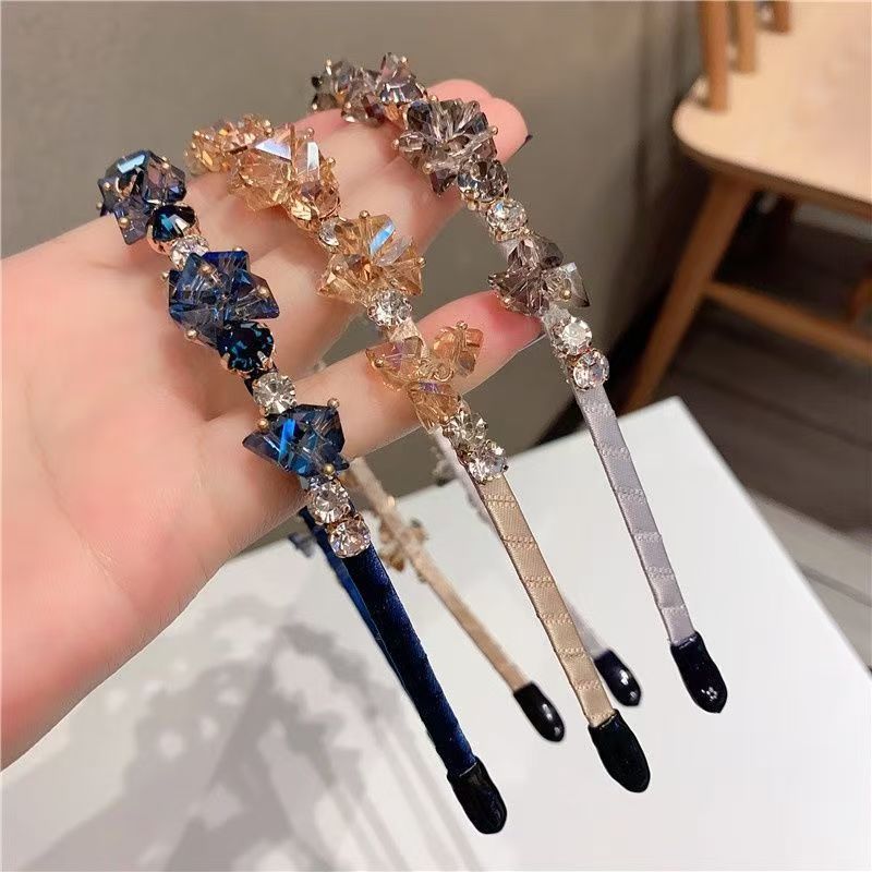 Crystal Diamond Headband — Handmade Rhinestone Fairy Hair Accessory | 4 Colors