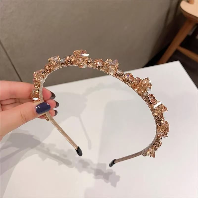Crystal Diamond Headband — Handmade Rhinestone Fairy Hair Accessory | 4 Colors