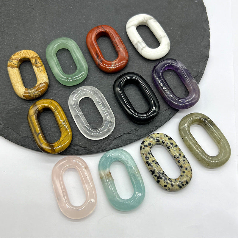 Crystal O-Ring Pendant — Choose Your Stone | DIY Jewelry & Macramé Accessory