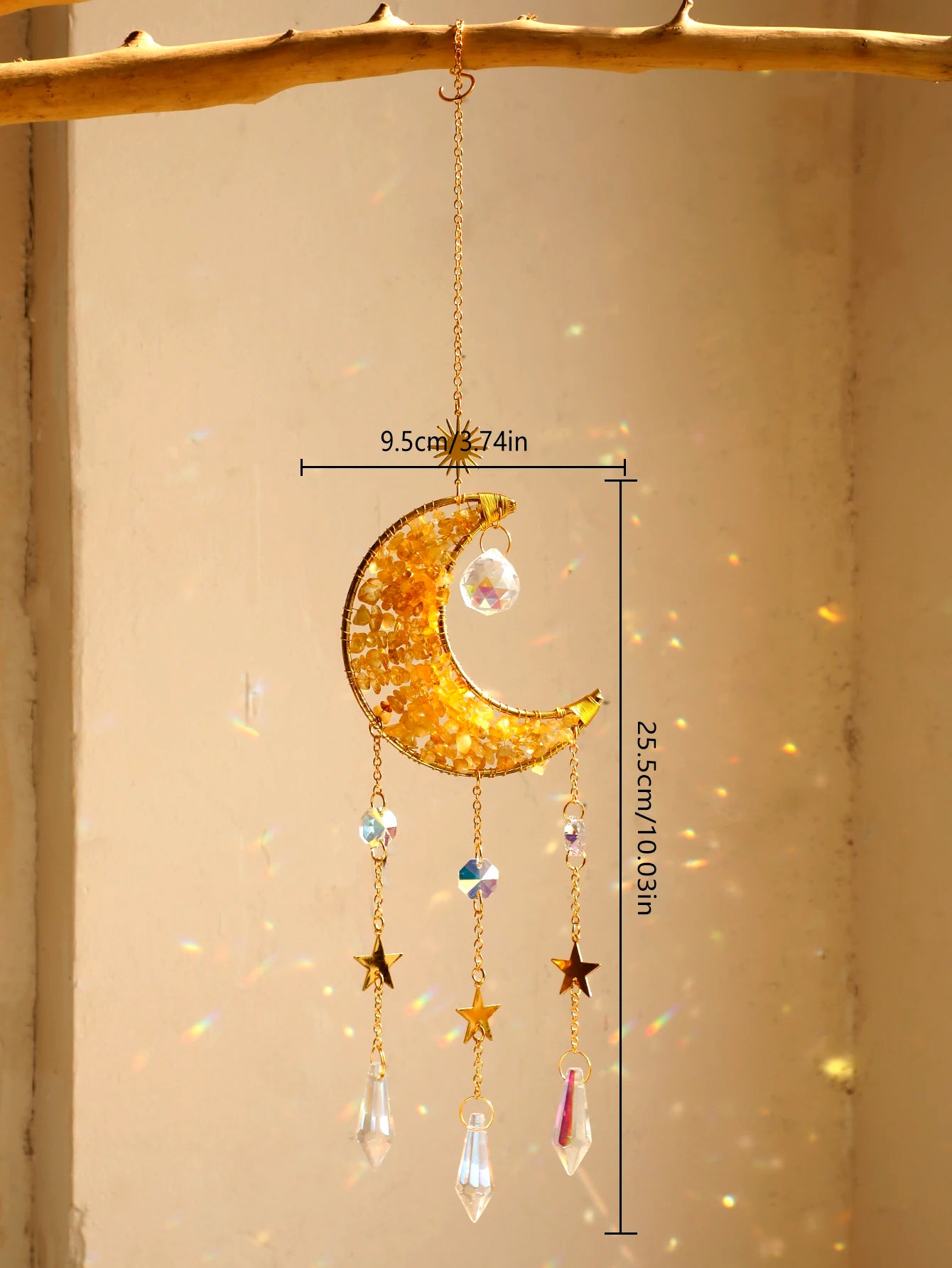 Crystal Moon Suncatcher