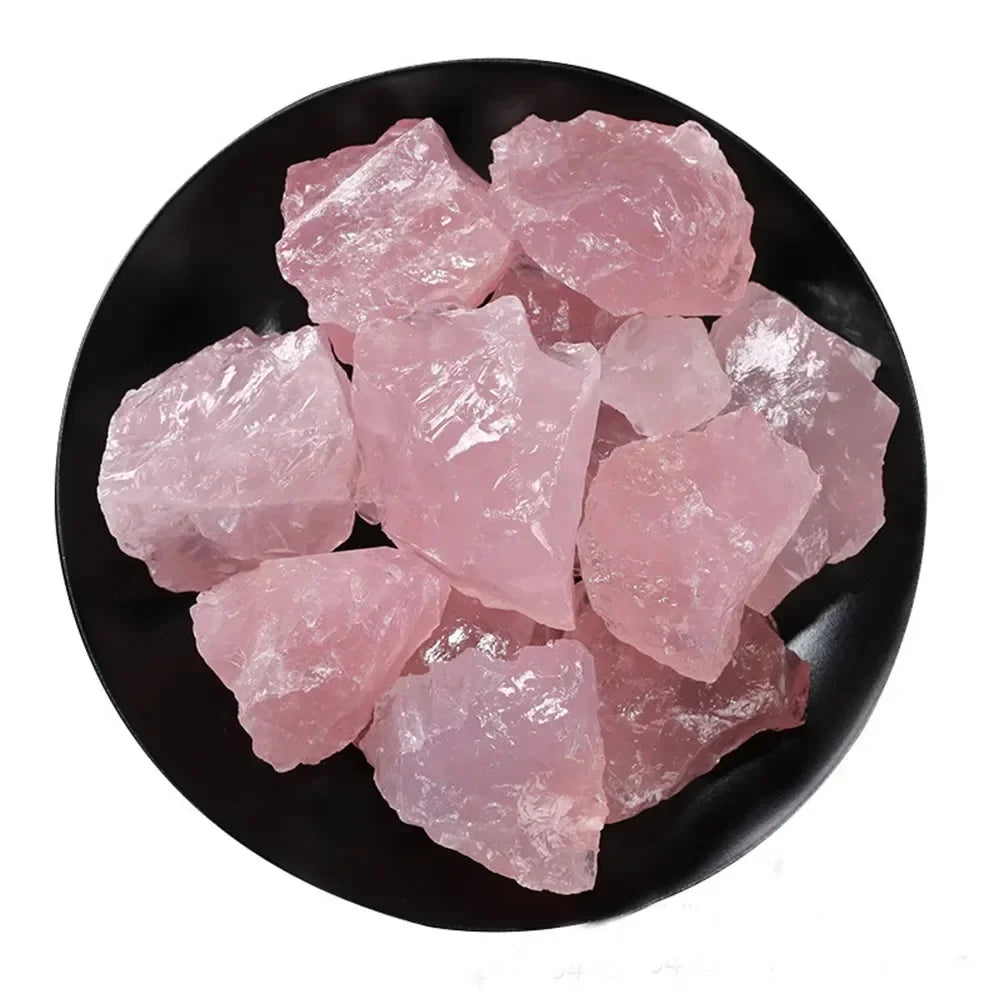 Natural Raw Rose Quartz Crystal Reiki Healing