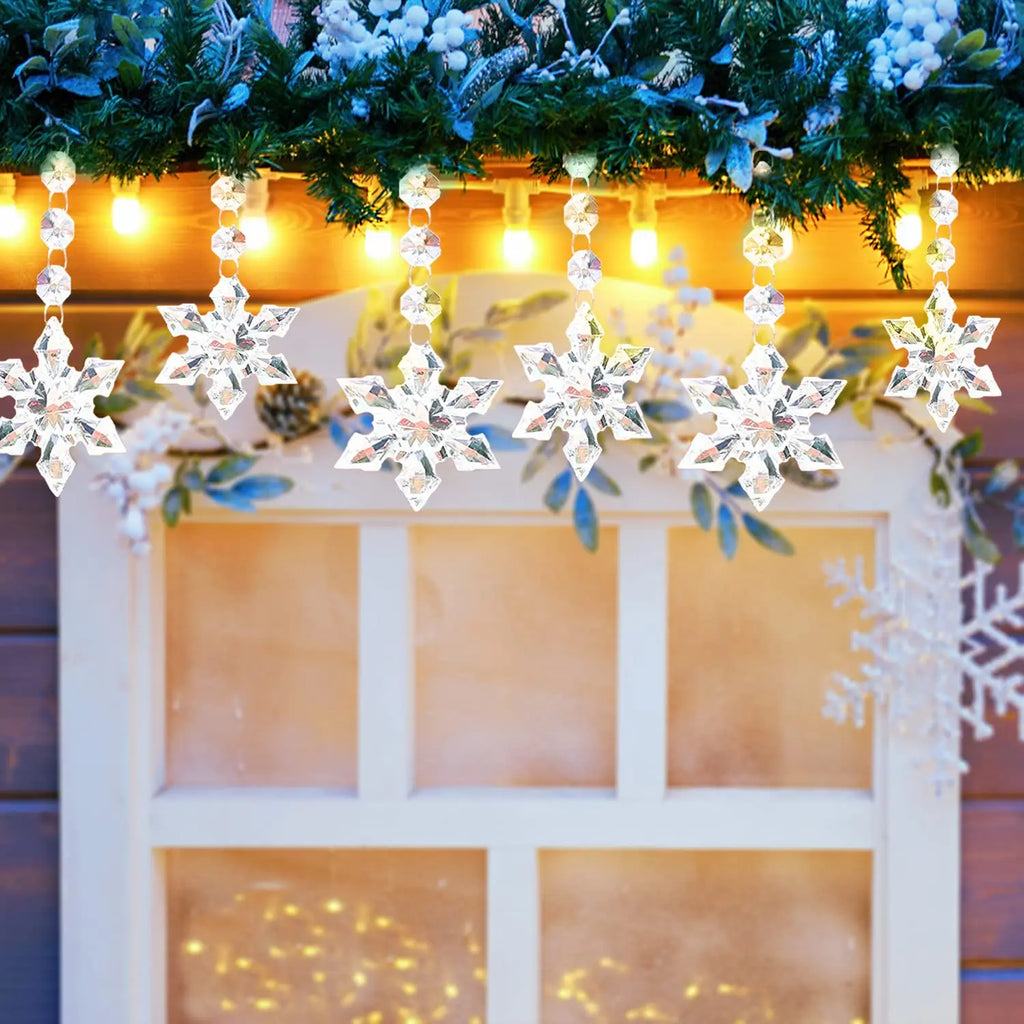 Winter Acrylic Snowflake Ornaments | Sets of 10, 20 or 30