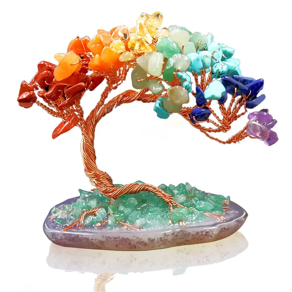 Natural Crystal Seven Chakra Fortune Tree