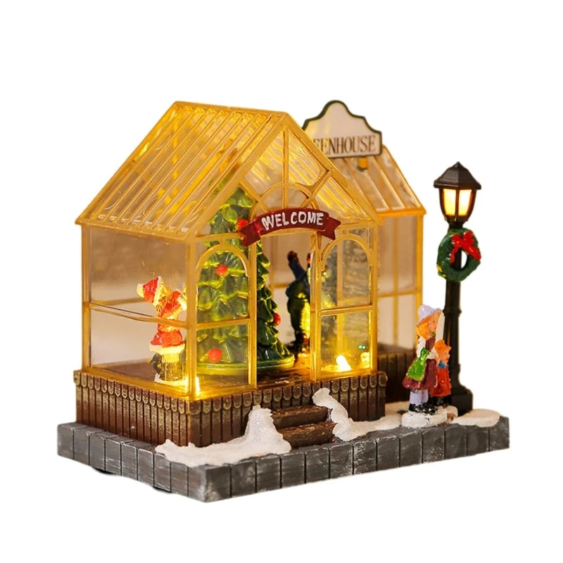Musical Christmas Greenhouse | Light-Up Village Decoration