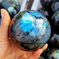 Natural Labradorite Crystal Sphere | Mystic Flash · Intuition, Protection & Magic