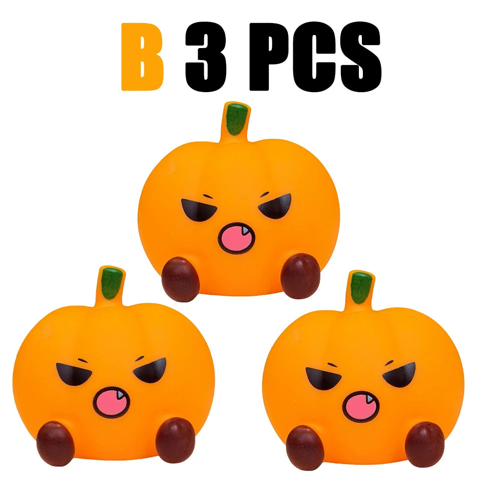 Halloween Silicone LED Night Light — Ghost, Witch Hat & Pumpkin Desktop Lamp