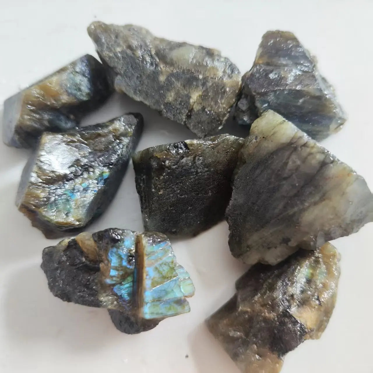 Natural Raw Labradorite Stone Reiki Healing Crystal