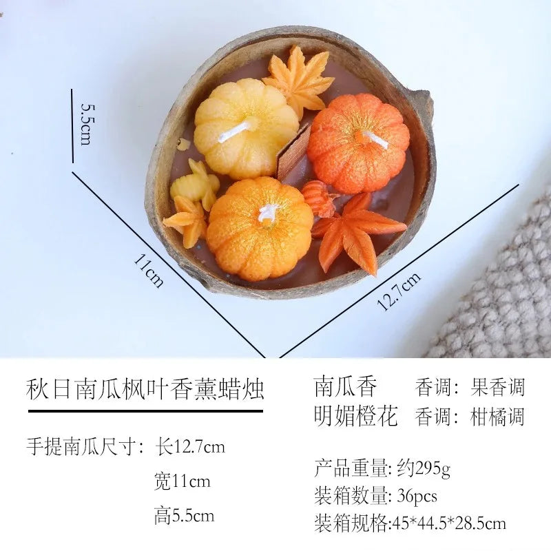 Pumpkin Spice Soy Wax Candle | Halloween & Autumn Aromatherapy | Handmade Room Decor Gift