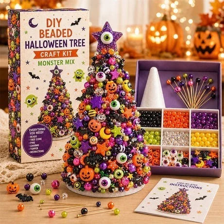 DIY Beaded Holiday Tree Kit | Christmas & Halloween Styles