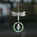 Dragonfly Crystal Suncatcher Pendant - Multicolored