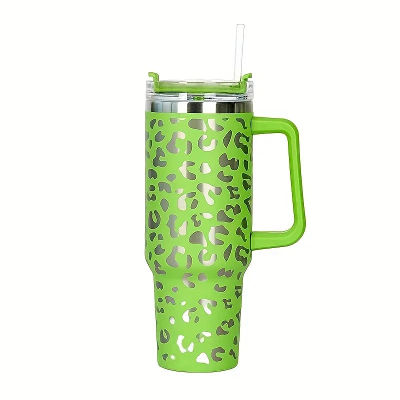 Wild Sip 40 oz Insulated Tumbler with Handle & Straw