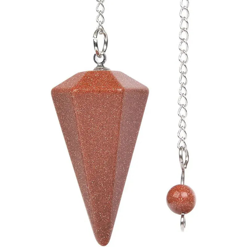 Natural Stone Crystal Pendulum Pendant