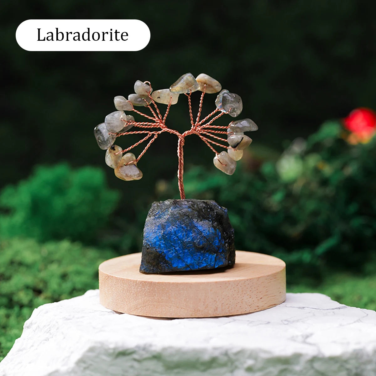 Natural Gemstone Crystal Lucky Tree