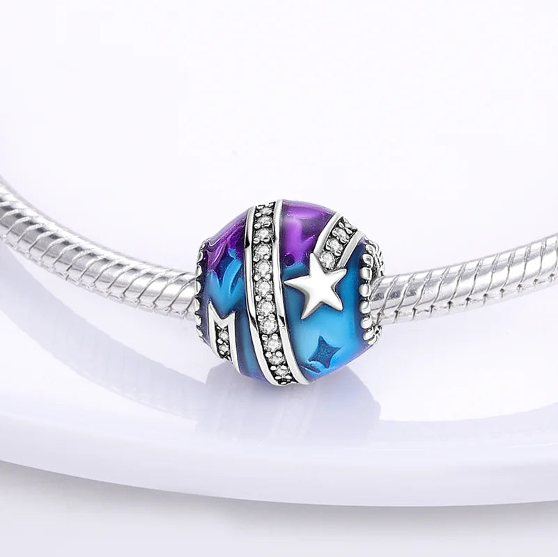 925 Sterling Silver Charm Holder Set – Bag Charm & Key Ring for DIY Jewelry