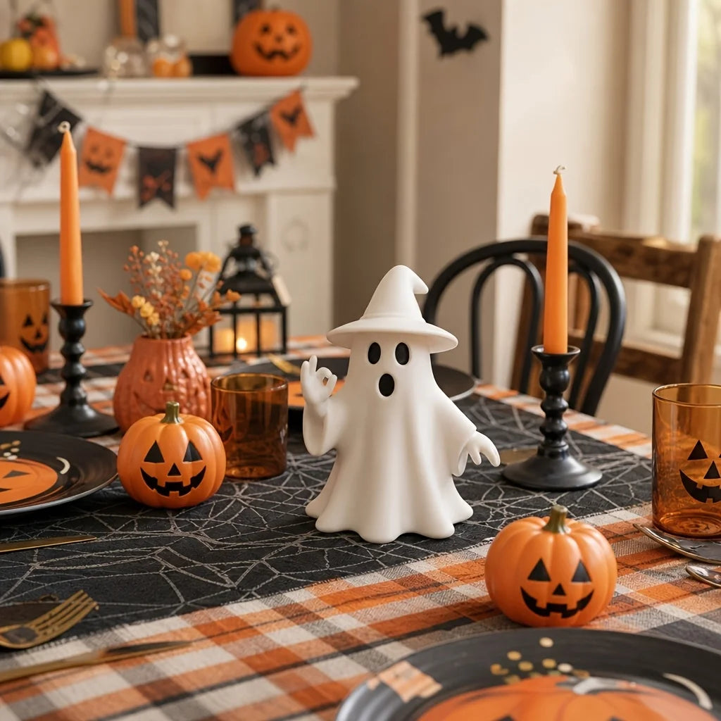 OK Ghost 3D Figurine | Funny Halloween Decor Ornament