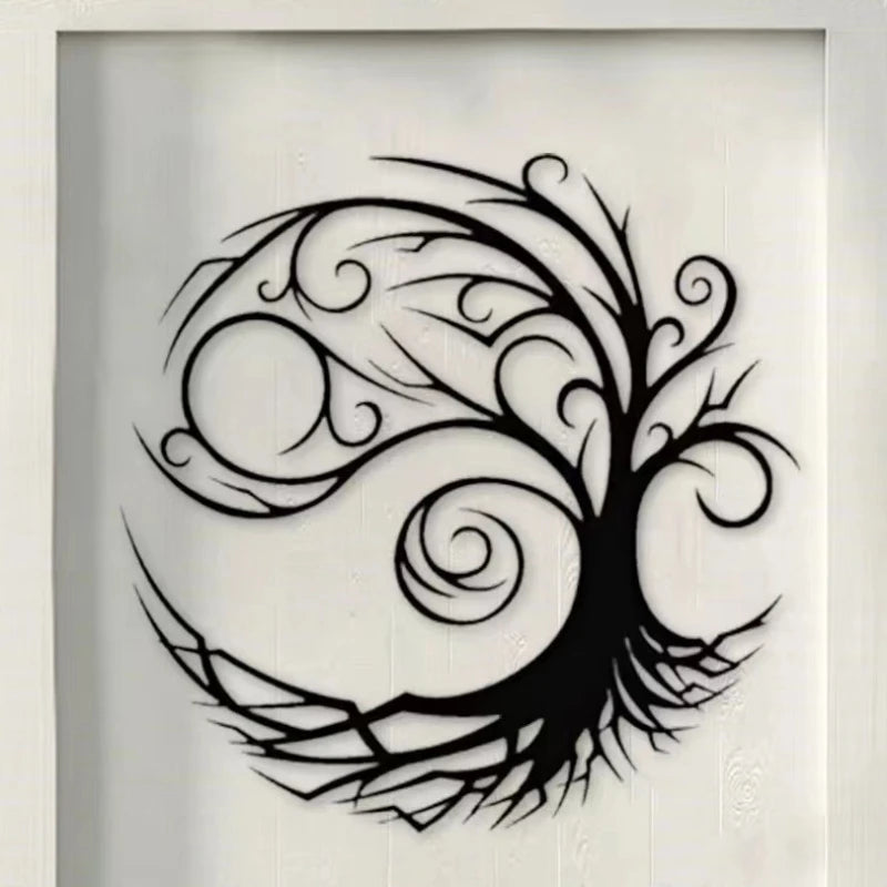 Spiral Tree of Life Metal Wall Art
