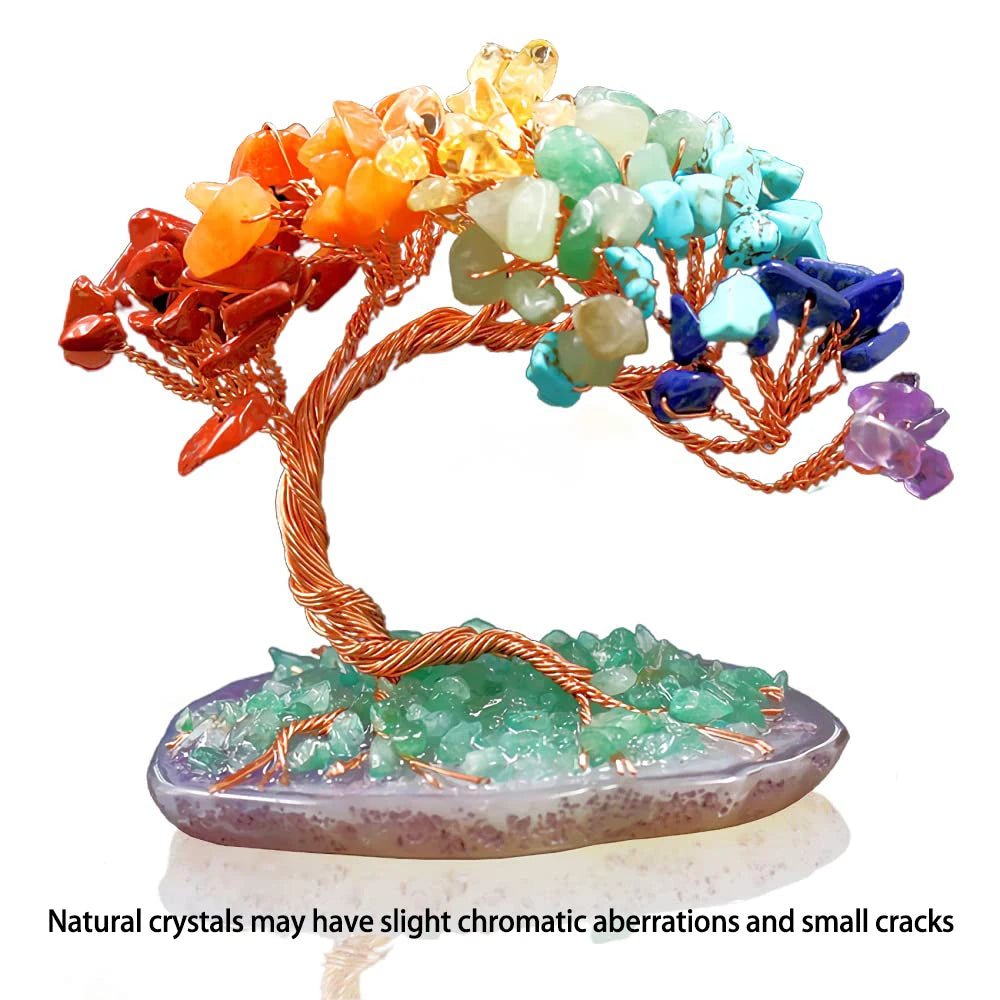 Natural Crystal Seven Chakra Fortune Tree