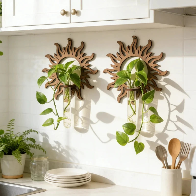 Wooden Wall Propagation Station | Sun, Jellyfish & Lantern