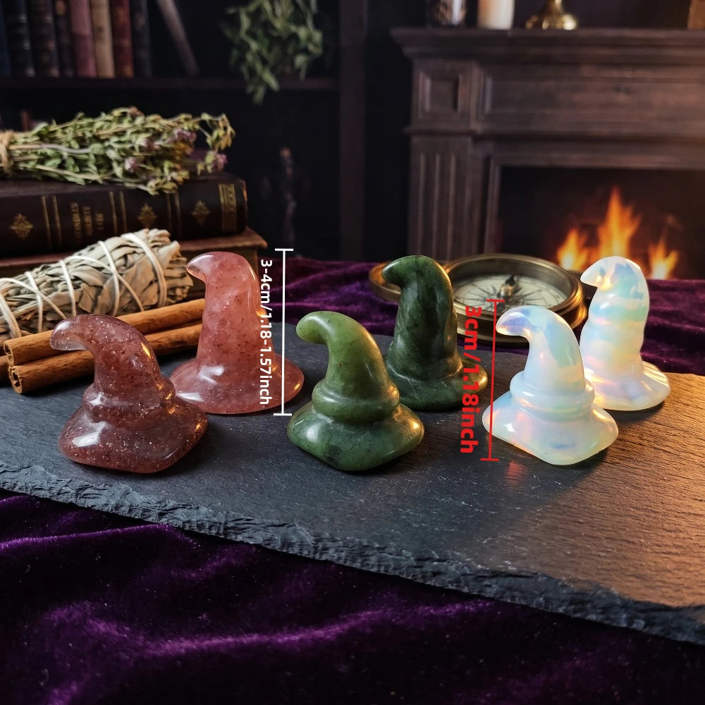 Mini Witch Hat Ornament | Crystal-Inspired Décor