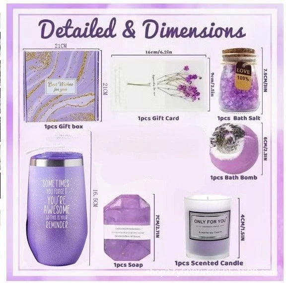 Lavender Spa Gift Basket Set