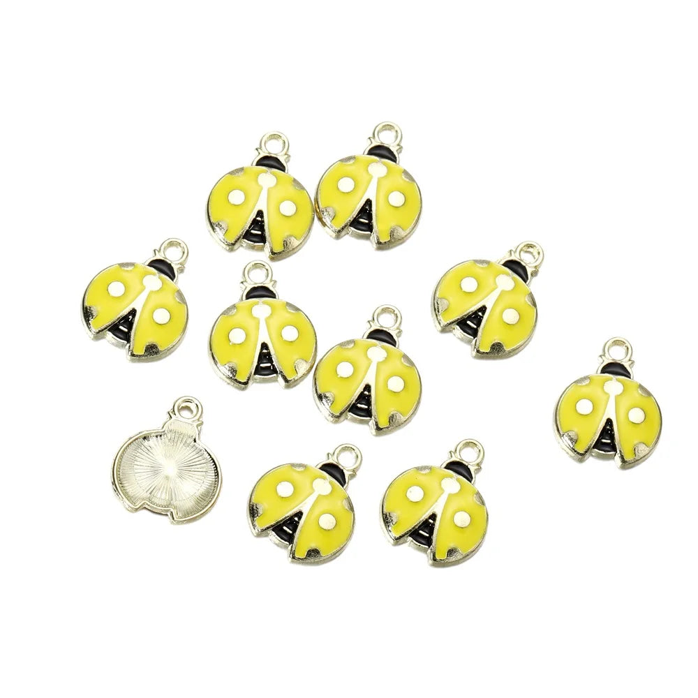 Mixed Colorful Enamel Charms – 10pcs DIY Bracelet & Necklace Pendants