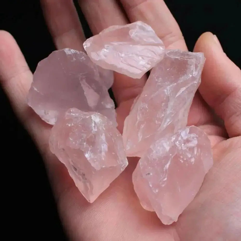 Natural Raw Rose Quartz Crystal Reiki Healing