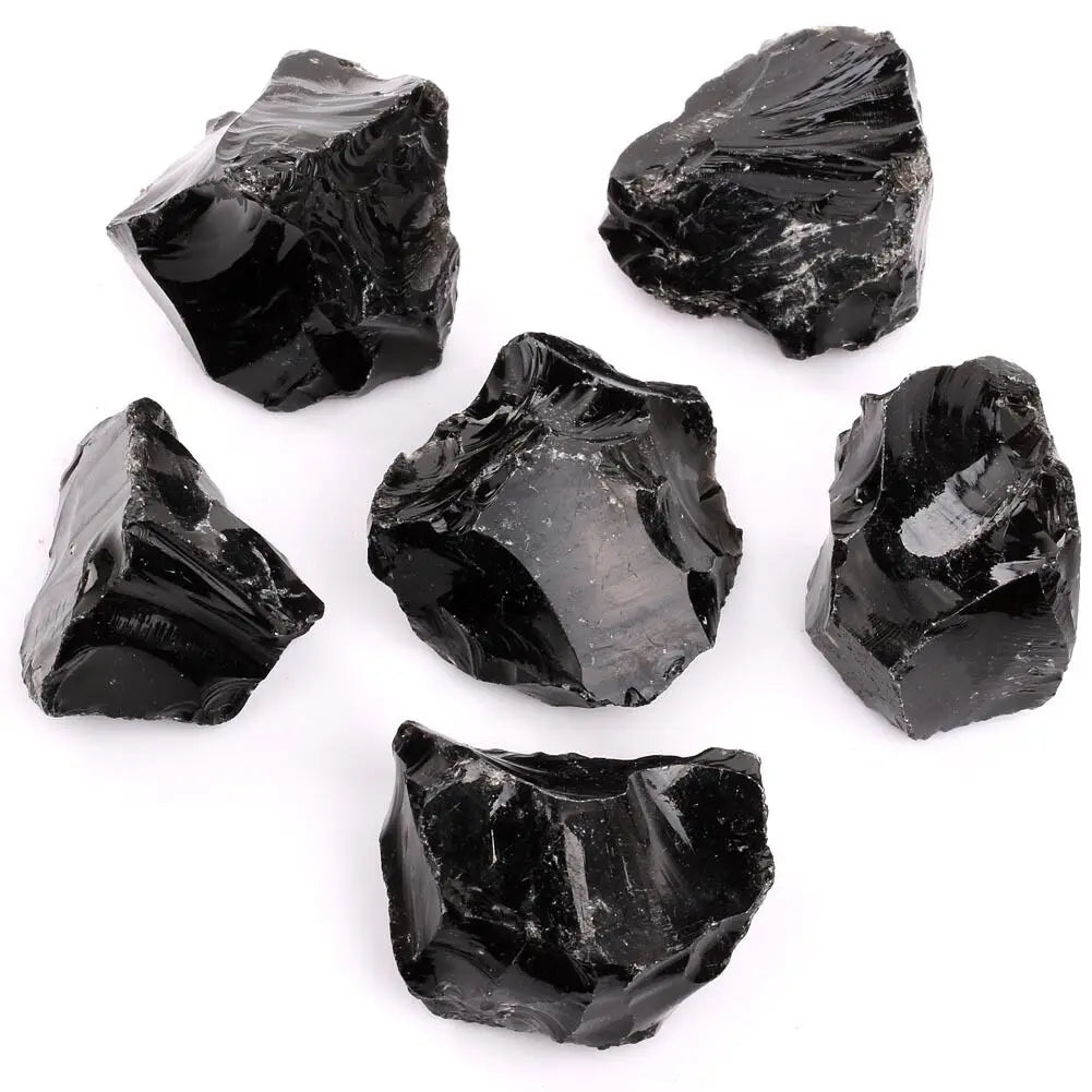 Raw Black Obsidian | Rough Stone Specimens