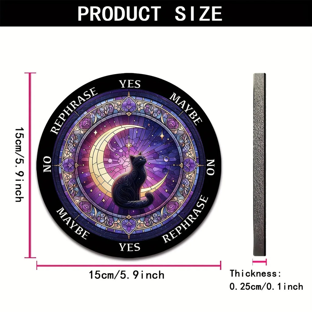 Black Cat Moon Pendulum Board