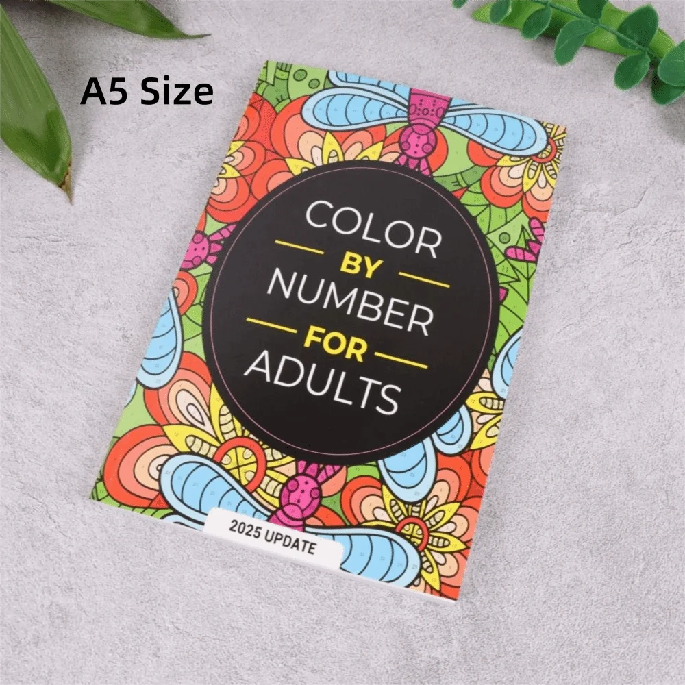 Color By Number Coloring Book for Adults – 80 Pages of Mindful Art
