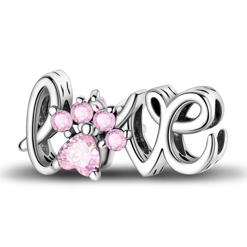 925 Sterling Silver Charm Pendant | Hearts, Bows, Butterflies & More