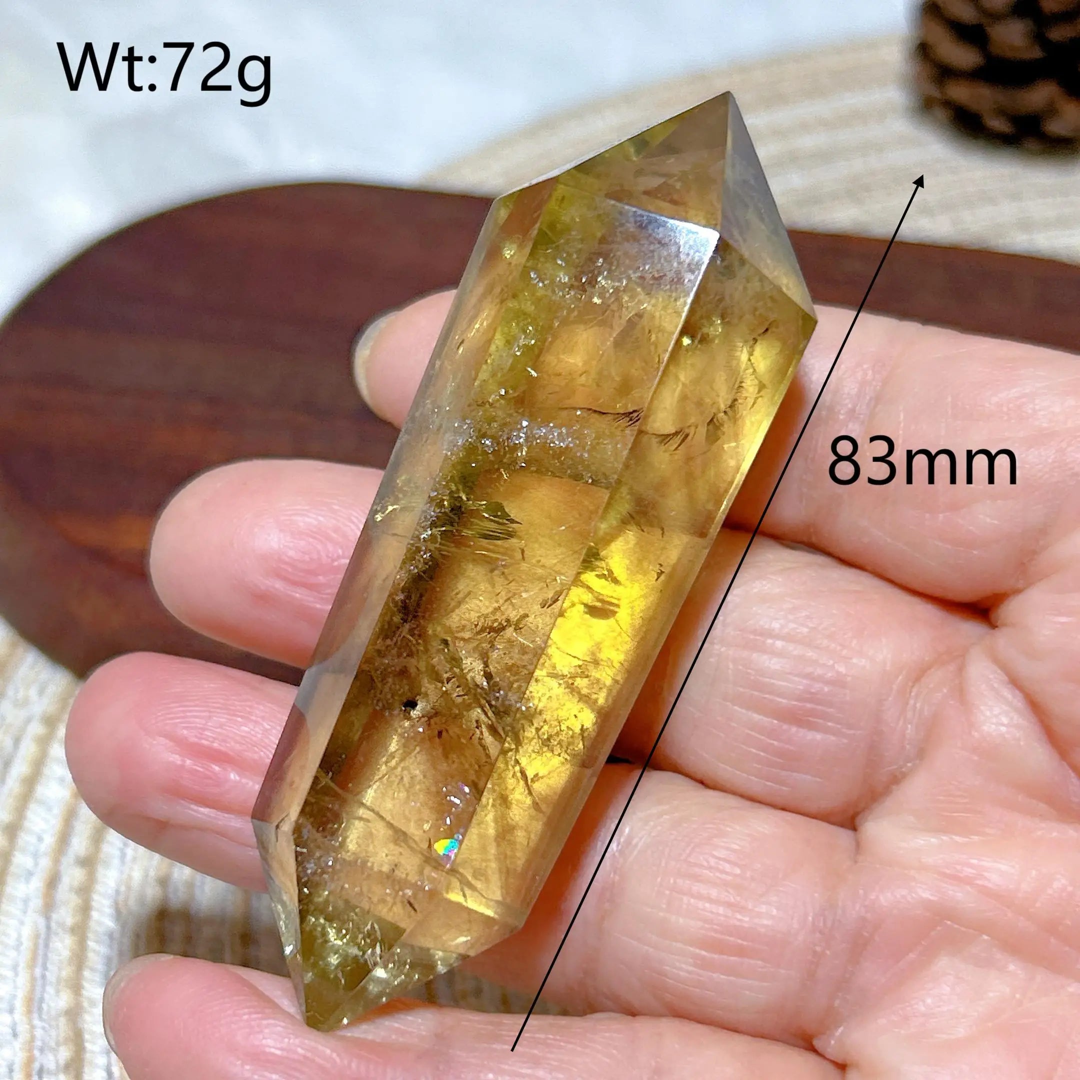 Smoky Citrine Double Tower Crystal