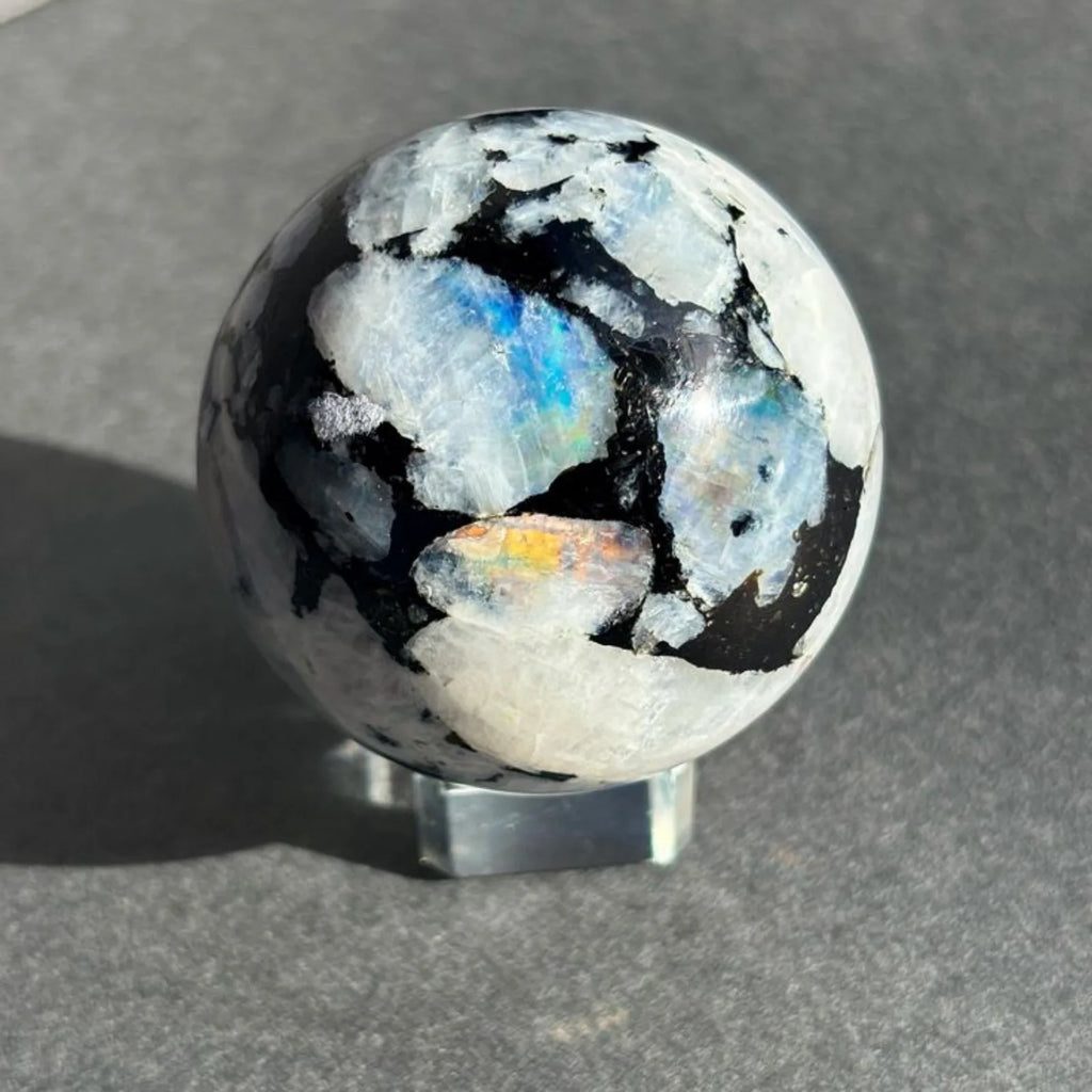 Natural Moonstone Crystal Sphere | Ethereal Glow · Intuition & Divine Feminine Energy