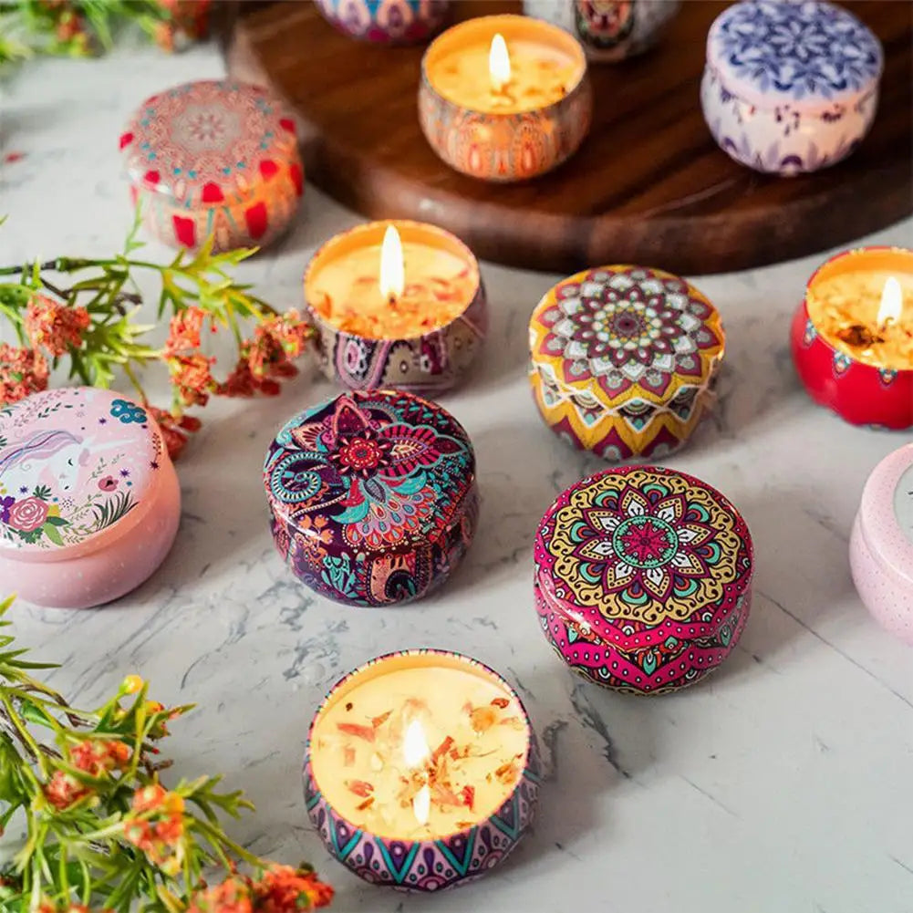 Dried Flower Scented Candles for Aromatherapy