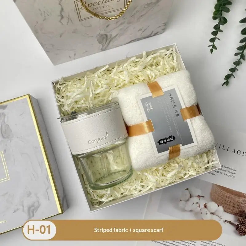 3-in-1 Summer Gift Set | Bottle, Fan & Umbrella