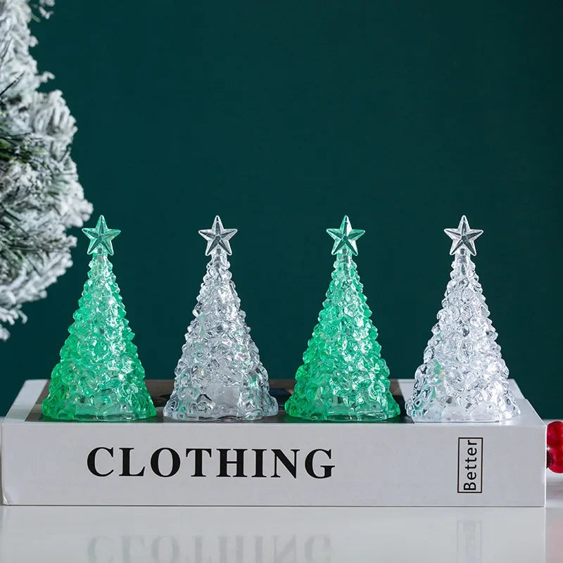 Mini LED Christmas Tree | Resin & Plastic Tabletop Decor