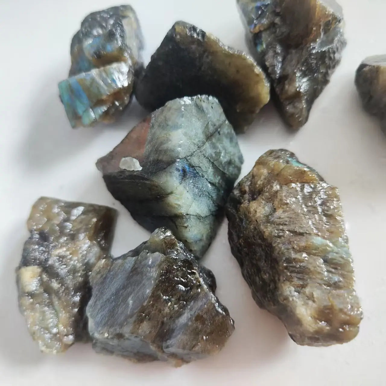 Natural Raw Labradorite Stone Reiki Healing Crystal