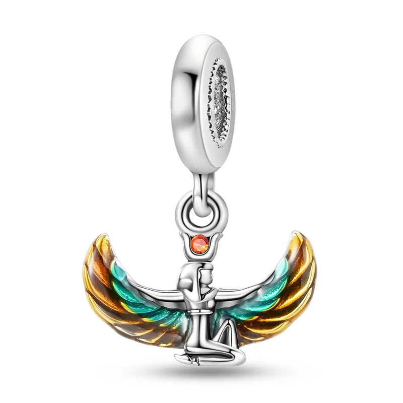925 Sterling Silver Animal & Floral Charms for Bracelets – Cat, Sunflower & More